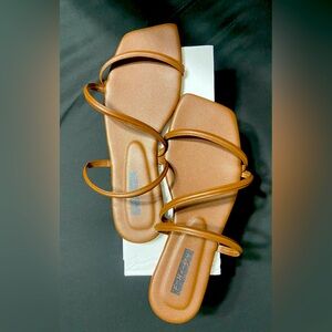 Brown Strappy Sandals - Size 42 (9)